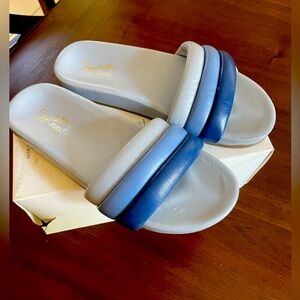 Seychelles Low Key Blue Slip On Comfort Slide
Sandals Size 9